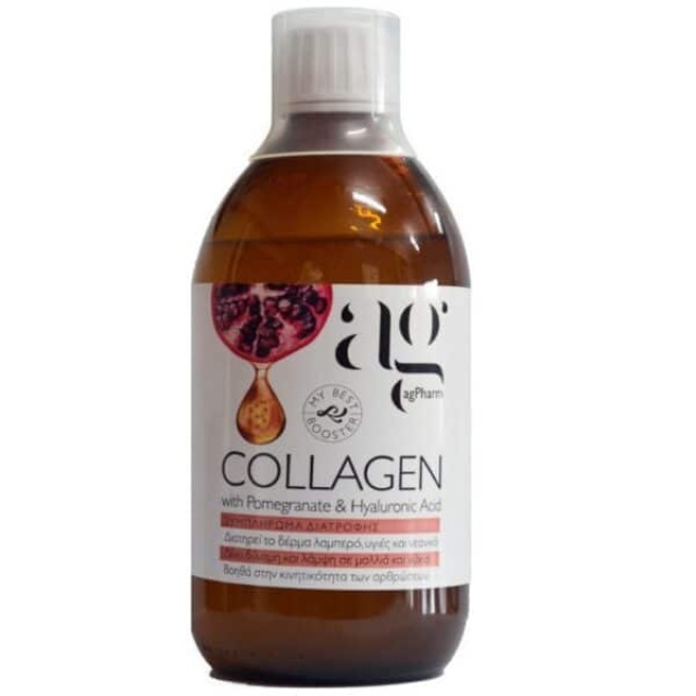 AG PHARM COLLAGEN WITH POMEGRANATE & HYALURONIC ACID  500ML