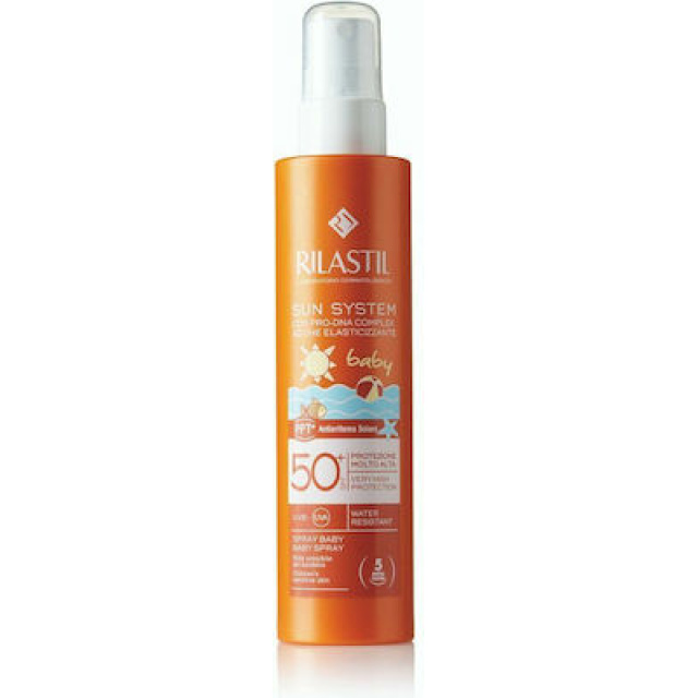 Rilastil Αδιάβροχο Παιδικό Αντηλιακό Spray Sun System SPF50+ 200ml