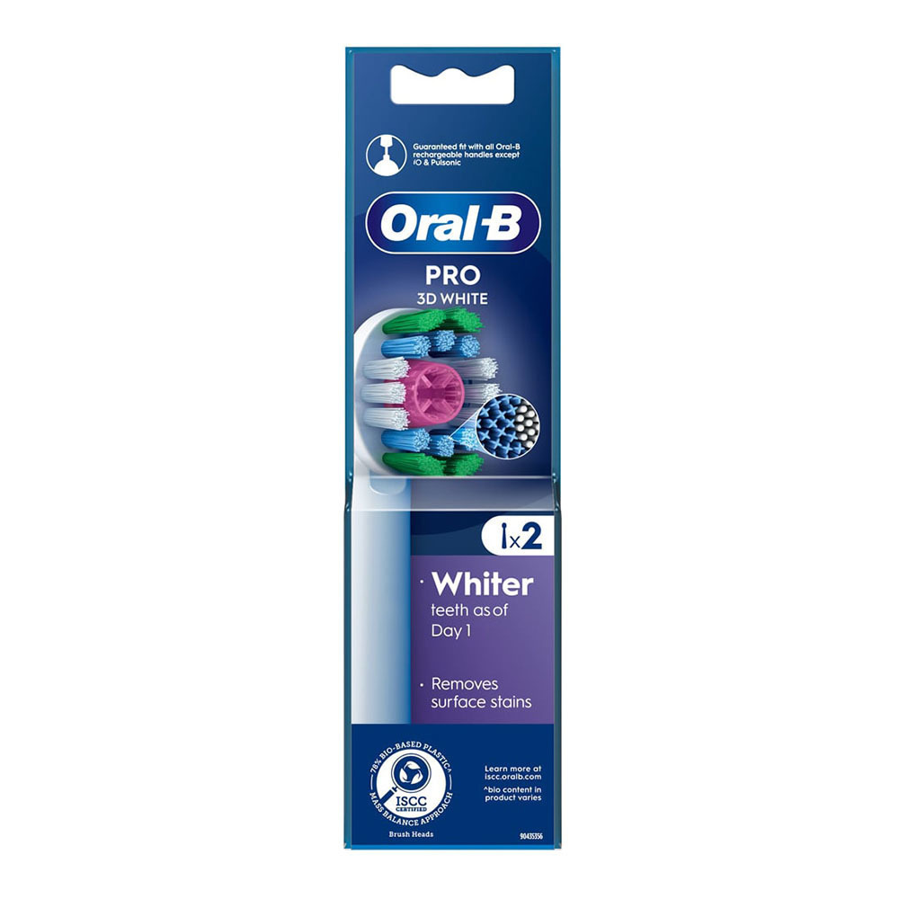 ORAL-B ΑΝΤΑΛΛΑΚΤΙΚΑ 3D WHITE 1X2 ORAL-B ΑΝΤΑΛΛΑΚΤΙΚΑ 3D WHITE 1X2