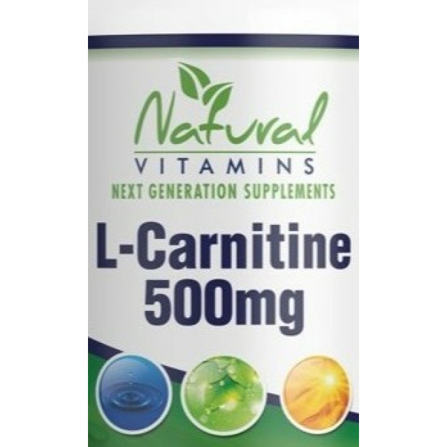 NATURAL VITAMINS L-CARNITINE 500MG 30 CAPS