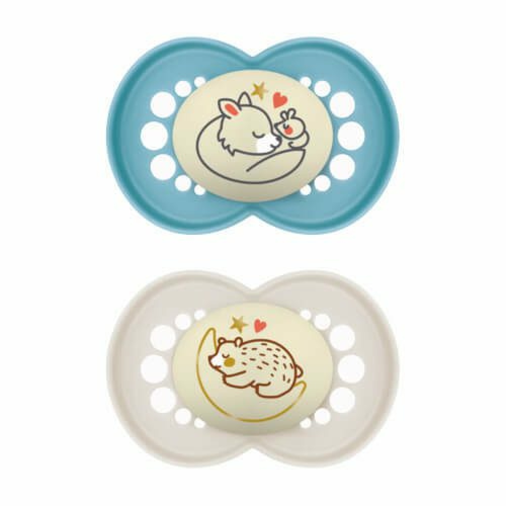 MAM ΠΙΠΙΛΑ ORIGINAL NIGHT BOY 6-16 ΜΗΝΩΝ ΜΕ ΘΗΛΗ SKINSOFT ΣΙ