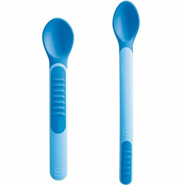 MAM HEAT SENSITIVE SPOONS & COVER X2 BOY 6+ ΜΗΝΩΝ