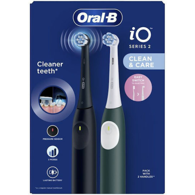ORAL-B iO2 DUO ΗΛΕΚΤΡ. ΟΔ/ΤΣΑ GR+BK 1X1 ORAL-B iO2 DUO ΗΛΕΚΤΡ. ΟΔ/ΤΣΑ GR+BK 1X1