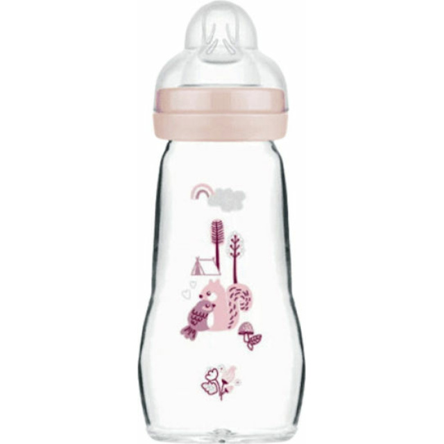 MAM ΜΠΙΜΠΕΡΟ ΓΥΑΛΙΝΟ FEEL GOOD 260ML GIRL 2+  ΜΗΝ ΣΙΛ