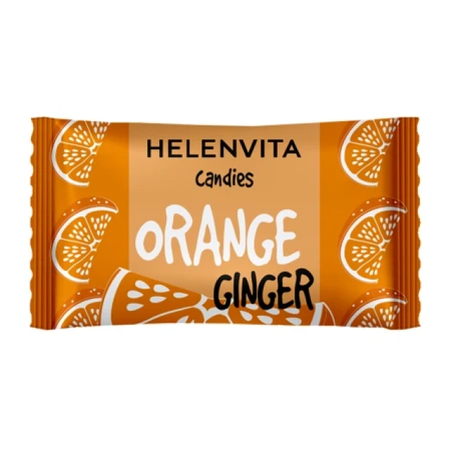 Helenvita Καραμέλες Πορτοκάλι & Τζίντζερ 20τμχ