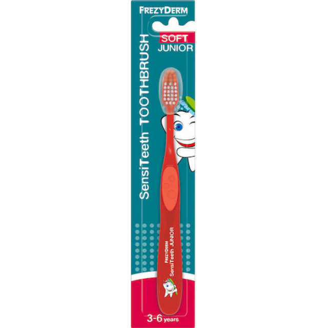FREZYDERM SENSITEETH JUNIOR TOOTHBRUSH RED