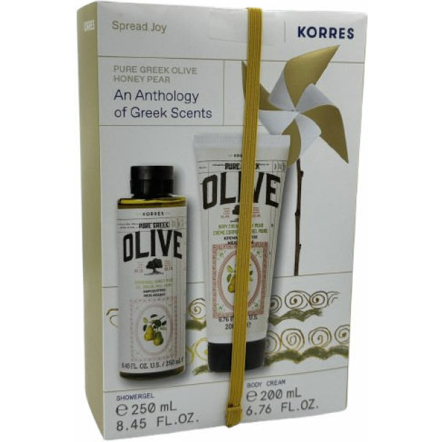 PKORRES SET OLIVE HONEY PEAR SGEL 250ML&BML 200ML PKORRES SET OLIVE HONEY PEAR SGEL 250ML&BML 200ML