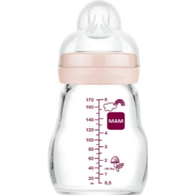 MAM ΜΠΙΜΠΕΡΟ ΓΥΑΛΙΝΟ FEEL GOOD 170ML GIRL 0+ ΜΗΝ ΣΙΛ MAM ΜΠΙΜΠΕΡΟ ΓΥΑΛΙΝΟ FEEL GOOD 170ML GIRL 0+ ΜΗΝ ΣΙΛ