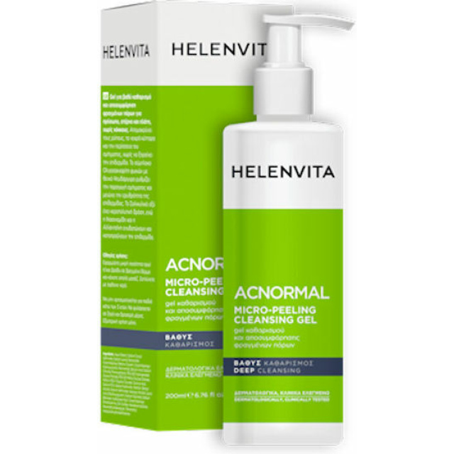HELENVITA ACNORMAL MICRO-PEELING CLEANSING GEL 200ML HELENVITA ACNORMAL MICRO-PEELING CLEANSING GEL 200ML