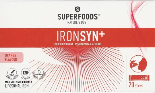 SUPERFOODS IRONSYN+ 20 STICKS SUPERFOODS IRONSYN+ 20 STICKS