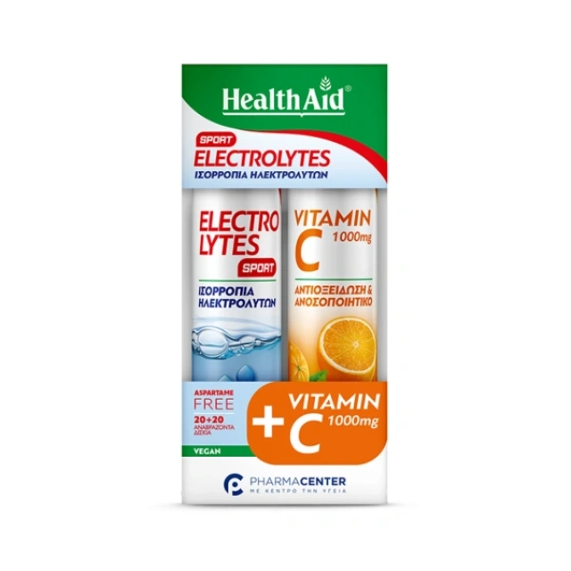 HEALTH AID EFF. ELECTROLYTES SPORT 20TABS COMBO PACK VIT. C1