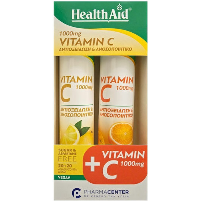 PHEALTH AID EFF. VITC1000MG LM 20TABS CΟΜ PACK VIT. C1000MG