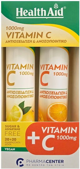 PHEALTH AID EFF. VITC1000MG LM 20TABS CΟΜ PACK VIT. C1000MG