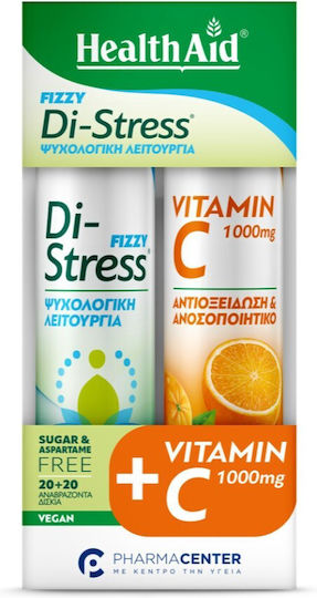 PHEALTH AID EFF. DI-STRESS FIZZY 20TABS CP VIT. C1000MG ORAN