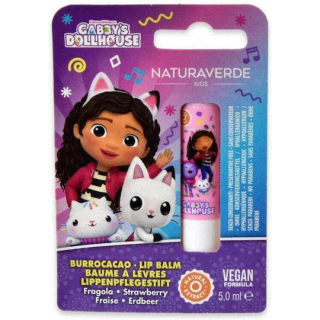 Naturaverde Kids Lip Balm χειλιών για παιδιά με Γεύση Φράουλα, SPF15, 1τμχ