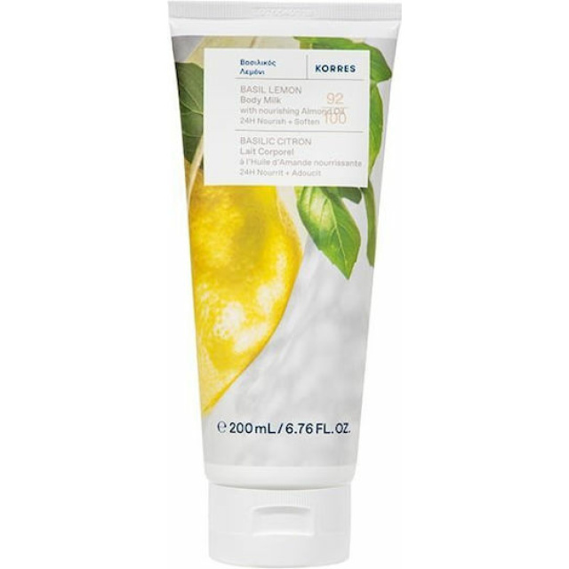KORRES BAS LEMON BODY MILK 200ML