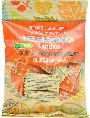 Helenvita Candies, Καραμέλες για Ενέργεια & Τόνωση Πορτοκάλι 20τμχ