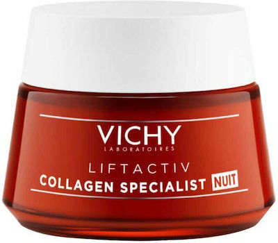 Vichy Liftactiv Collagen Specialist Κρέμα Προσώπου Νυκτός για Αντιγήρανση, Σύσφιξη & Ανάπλαση 50ml