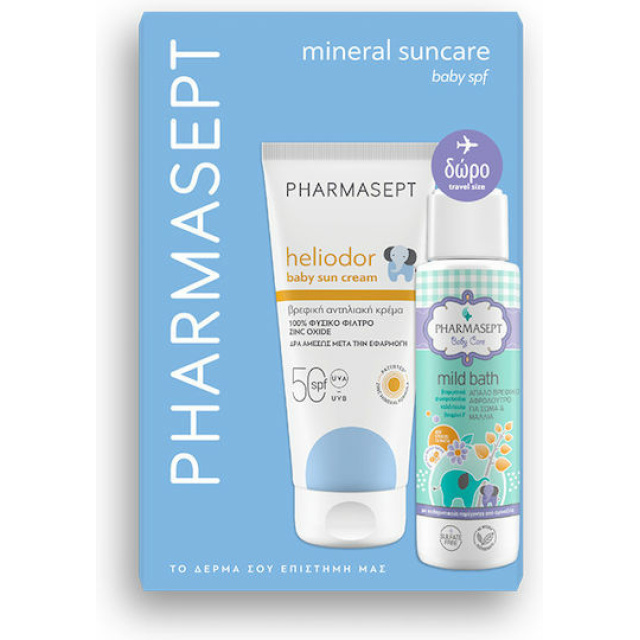 PHARMASEPT HELIODOR BABYSUNCREAM SPF50 100ML + SAMPLE BABYMI