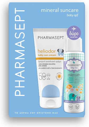 PHARMASEPT HELIODOR BABYSUNCREAM SPF50 100ML + SAMPLE BABYMI