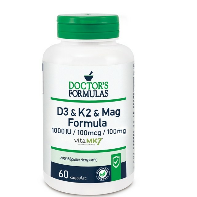 DOCTOR'S FORMULAS D3 1000IU & K2 100mcg & MAG 100mg FORMULA
