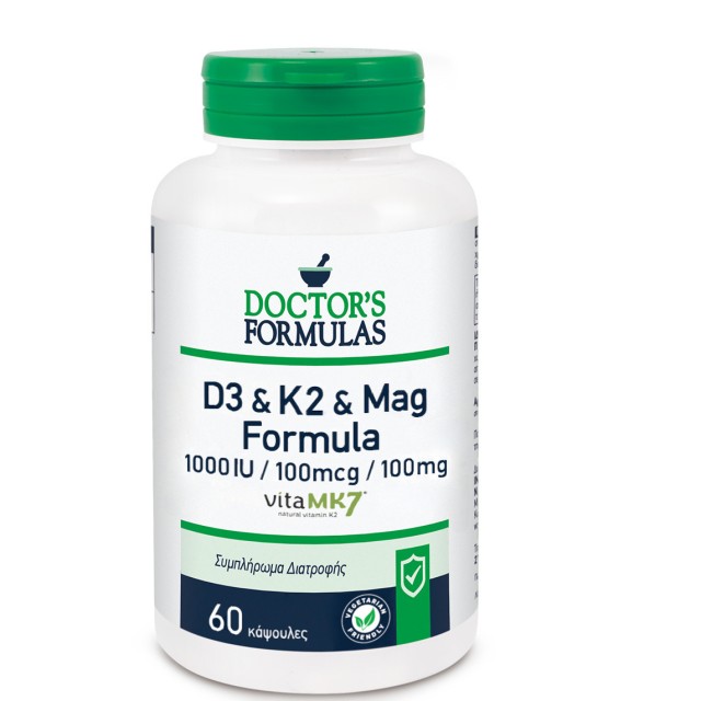 DOCTOR'S FORMULAS D3 1000IU & K2 100mcg & MAG 100mg FORMULA DOCTOR'S FORMULAS D3 1000IU & K2 100mcg & MAG 100mg FORMULA