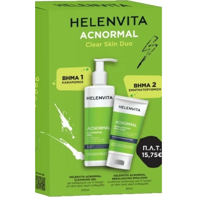 PHELENVITA ACNORMAL SET CLEANS GEL 200ML+REBAL EMULS 60ML