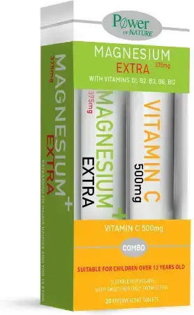PPOWER HEALTH MAGNESIUM EXTRA 375MG STEV 20S+VIT C500MG 20S PPOWER HEALTH MAGNESIUM EXTRA 375MG STEV 20S+VIT C500MG 20S
